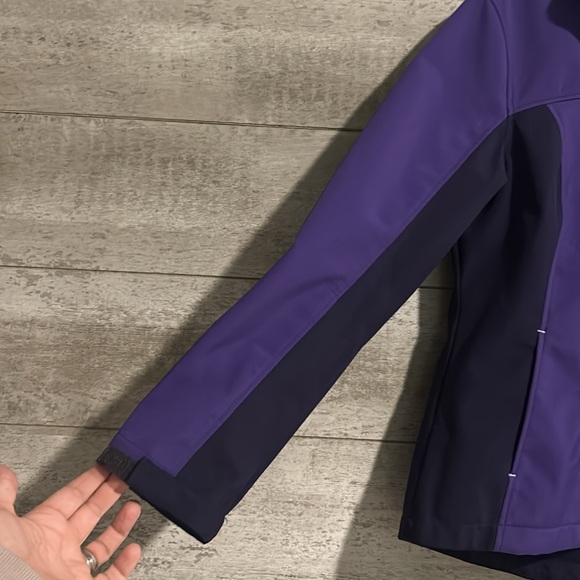 Free Tech Purple Women’s Hooded Fall Jacket sz Lg 12/14 - Picture 2 of 9